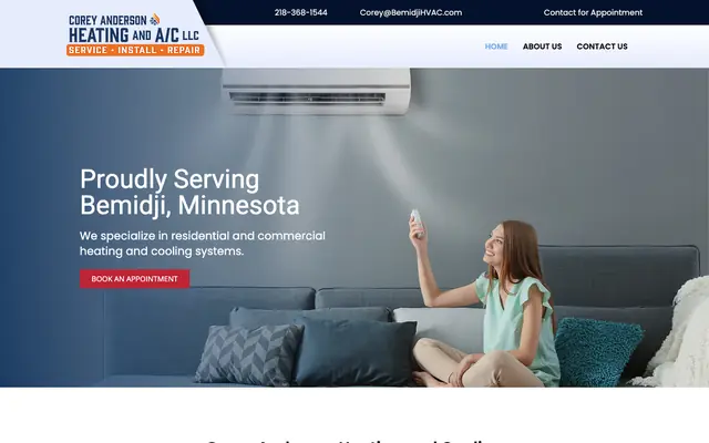 Bemidji HVAC website