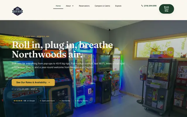 Grant Haven Campground website