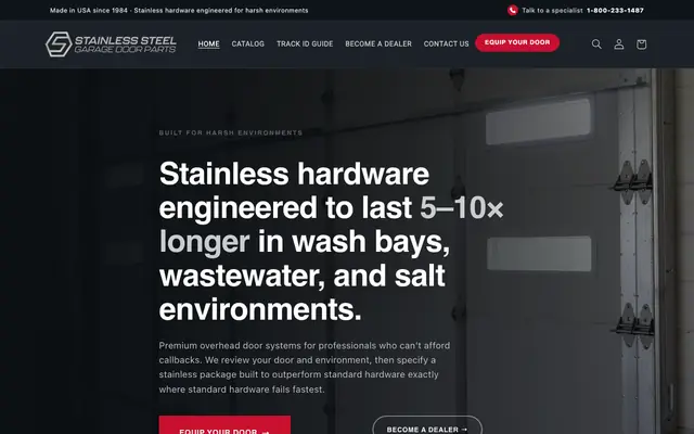 Stainless Garage Door Parts storefront